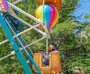 Precio de fábrica, Mini noria de <span class=keywords><strong>2</strong></span> caras, paseos en Parque de Atracciones interior para jardín, centro comercial, hecho de acero de fibra de vidrio duradero - Product Image 2