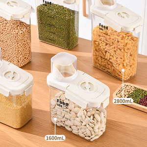 2500ml Japanese-style <strong>Kitchen</strong> Household sealed Four-<strong>snap</strong>-on Insect-proof Multi Grain Jar - Product Image 5