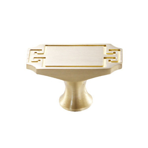 Jiehao Chinese Style Solid Brass Cabinet <b>Knobs</b> Rectangle Durable For Bedroom <b>Furniture</b> <b>Handles</b> - Product Image 5