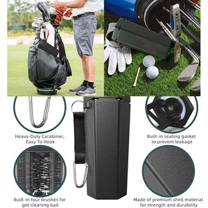 Laveur et Nettoyeur de Balles de <span class=keywords><strong>Golf</strong></span> Portable, Accessoires de <span class=keywords><strong>Golf</strong></span> avec Serviette de Nettoyage, Meilleur <span class=keywords><strong>Cadeau</strong></span> de <span class=keywords><strong>Golf</strong></span> pour Hommes et Femmes, Vente en Gros Fitness - Product Image 6