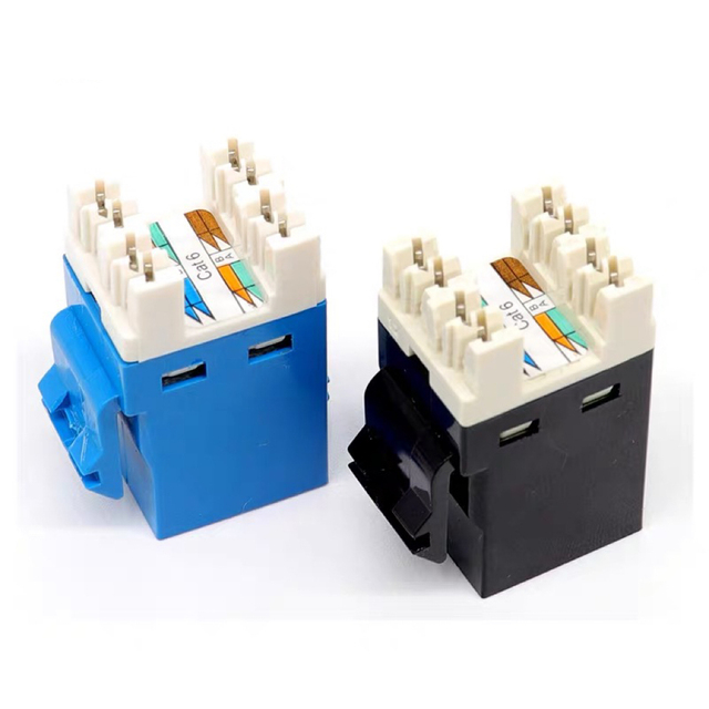 Cat6 Keystone Jack UTP Cat6 Jack RJ45 Modular Cat6 Cat7 OEM Red Blue Black Yellow for Commscope