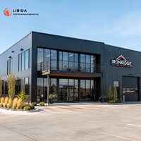 Edificio de Almacén con Estructura de Acero y Área de Oficina en Entrepiso, Almacén Industrial de Ahorro Energético