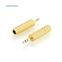6.35mm 1/4 "mâle à 3.5mm 1/8" adaptateur audio femelle 6.35 à 3.5 Jack convertisseur de connexion stéréo pour Microphone
