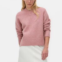 Femmes laine floue décontracté Style classique chaud pull en tricot printemps automne col en v manches longues pull pull