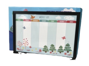 Tableau blanc magnétique effaçable à sec, planificateur <span class=keywords><strong>hebdomadaire</strong></span> et mensuel avec affichage de mémos - Product Image 5