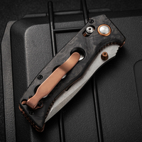 Mini BM273 couteau de poche poignée en Fiber de carbone CNC Camping extérieur tactique couteaux pliants EDC outil fournisseur