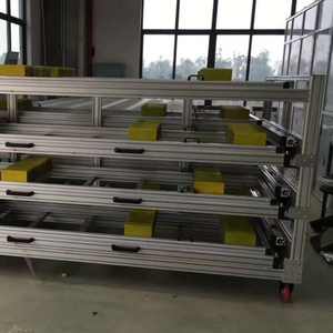 Estante de almacenamiento de perfil de aluminio, estante de exhibición de palés de aluminio de varios niveles - Product Image 4