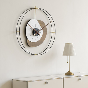 Reloj de Pared de Estilo Nórdico Wozoom, Reloj de Pared Grande de Arte Nórdico, Decoración Moderna y Minimalista para Sala de Estar, Reloj Analógico Extra Grande con Funcionamiento a Pilas - Product Image 1