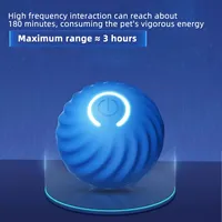 Jouet pour chien intelligent balle électronique interactive jouet pour animaux de compagnie balle mobile USB automatique mobile rebondissant pour chiot cadeau d'anniversaire chat produit
