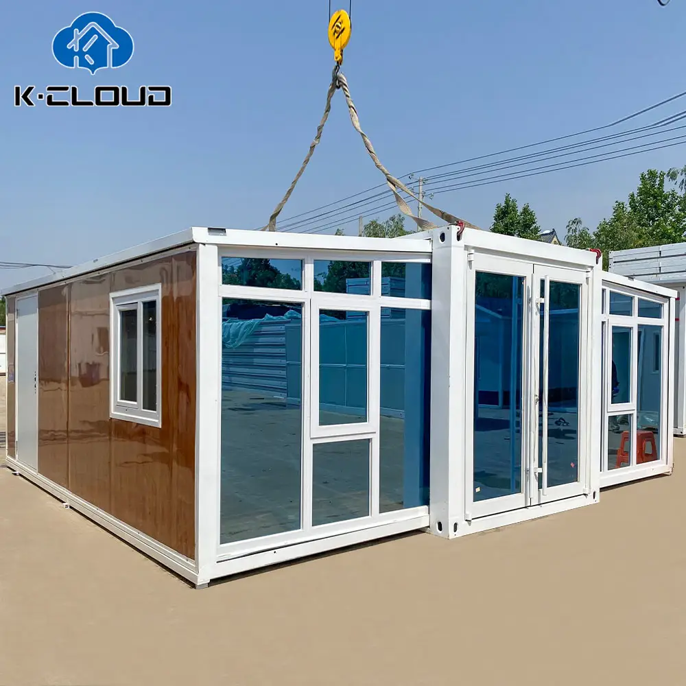 Security 40 Ft 20 Ft Prefab Container Expandable House Living Mobile Prefabricated Home 3 Bedroom With Kitchen