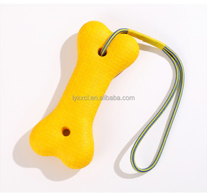 Botvormig hondenspeelgoed 24CM grappig cartoonontwerp gemaakt van EVA milieuvriendelijk schuim huisdier verveling verlichtend speelgoed met touw - Product Image 3