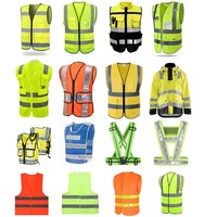 Gilet de sécurité réfléchissant haute visibilité 100 % polyester personnalisé 120 g pour travaux routiers et de construction, vente en gros de bonne qualité