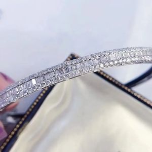 Xinfly Wholesale Italian 18K <b>Solid</b> <b>Gold</b> 1.2ct Diamonds <b>Bangle</b> Fashion Trend Fine Jewellery <b>Bangle</b> for Women Gift - Product Image 3