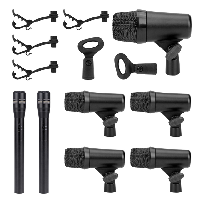 Wired Dynamic Cardioid Metal Microphones for Vocals and Instruments
