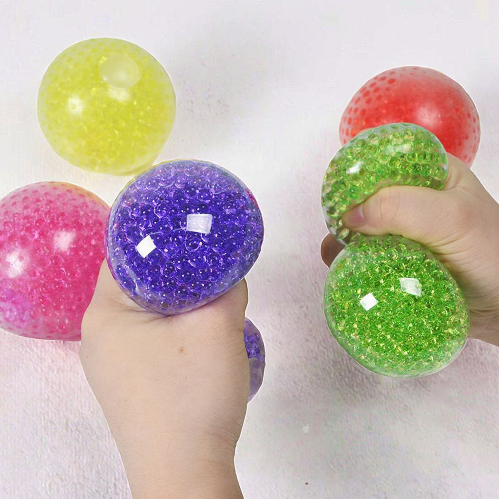 7CM TPR Unisex Water Ball Fidget Squeeze Toy Elasticity Bubble Beads for Kids and Adults Stress Relief Venting Toys