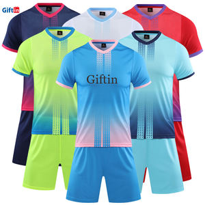 Set kaus sepak bola kerah V, baju sepak bola klasik, baju sepak bola leher V, jersey nasional cepat kering, nyaman, kualitas Thailand, set <span class=keywords><strong>2</strong></span> potong - Product Image 1