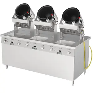 Drum automatic wok induction fried rice machine other food processing machinery for dining room.