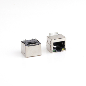 90 độ Single-Port <span class=keywords><strong>RJ45</strong></span> LED Ethernet cắm duy nhất <span class=keywords><strong>Modular</strong></span> Jack kết nối cho cáp Ethernet - Product Image 1
