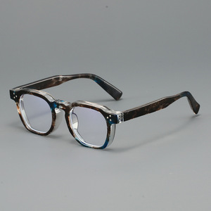 Gafas Fotocromáticas Anti-Luz Azul Europeas y Americanas, Montura Cuadrada, Gafas de Alta Gama para Hombre, Montura Multicolor - Product Image 1
