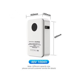 Batterie solaire murale 51,2 V 100 Ah 5 kWh 10 kWh LiFePO4 6000 cycles pour système de stockage d'énergie domestique - Product Image 2