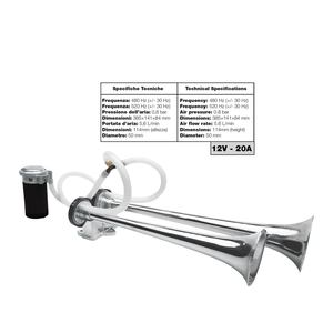 Haut-parleur et klaxon 12V pour bus - Modèle Tromba - Product Image 1