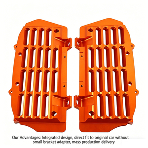 Protecteur de couvercle de protection de radiateur pour KTM 125 <span class=keywords><strong>250</strong></span> 300 350 400 500 EXC EXCF XC XCF SX SXF XCW XCFW TPI Six Days 2017 - 2022 <span class=keywords><strong>2023</strong></span> - Product Image 3