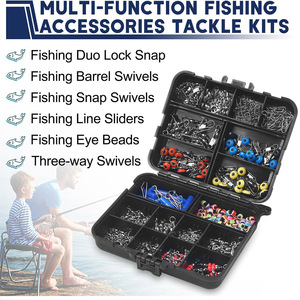 Ensemble d'accessoires de pêche 210 pièces avec connecteur pivotant <span class=keywords><strong>pour</strong></span> <span class=keywords><strong>truite</strong></span> basse bricolage équipement de pêche - Product Image 5