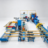 Cama de enfriamiento de extrusión de aluminio 600T 38KW 380V, mesa de desplazamiento PLC, línea de transporte con extractor de estiramiento