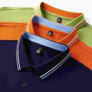 เสื้อโปโลผู้ชายแบบกำหนดเองสำหรับธุรกิจและองค์กร เนื้อผ้าระบายอากาศ เป็นมิตรกับสิ่งแวดล้อม ผลิตจากโพลีเอสเตอร์ผสมสแปนเด็กซ์ แขนสั้น พร้อมสกรีนโลโก้ - Product Image 2