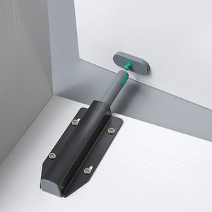 JINNATE Loquet de porte H035 à clipser, ressort automatique pour porte d'armoire, argent, bronze, noir, installation facile - Product Image 2