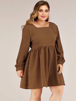 Robe sexy Fat Girl pour femmes 2020 avec manches longues, robe grande taille
