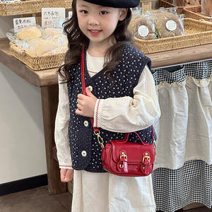 Neue Mini-Kindertasche im College-Stil Handtasche im Retro-Stil Mädchen-Umhängetasche - Product Image 5