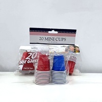 Gelas Shot Plastik Keras PS 2oz Grosir, Cangkir Mini Sekali Pakai untuk Mencicipi, Logo Custom untuk Pesta, Bar, Acara