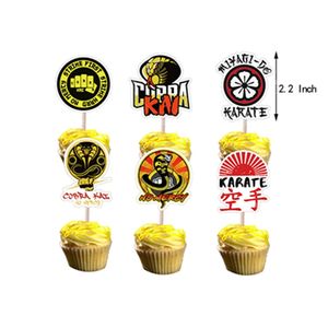 <span class=keywords><strong>Cobra</strong></span> <span class=keywords><strong>Kai</strong></span> Snake Party Decoration Banner palloncino in lattice Cupcake Topper compleanno Movie Show forniture per feste Set per Kid Favor X4224 - Product Image 2