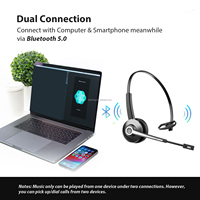 Auriculares Inalámbricos para Centro de Llamadas, con Cancelación de Ruido, Base de Carga, Micrófono, Auriculares RF para Oficina, para Teléfono Fijo