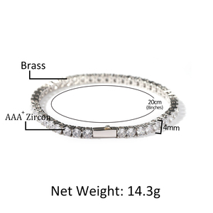 <span class=keywords><strong>Collana</strong></span> <span class=keywords><strong>e</strong></span> <span class=keywords><strong>Bracciale</strong></span> Tennis con Diamanti da 3mm <span class=keywords><strong>e</strong></span> 4mm, Stile Hip Hop, per <span class=keywords><strong>Uomo</strong></span> <span class=keywords><strong>e</strong></span> Donna - Product Image 6