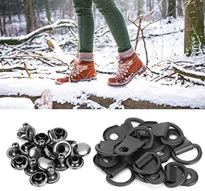 도매 맞춤형 철 및 황동 금속 신발 레이스 후크/신발 등반 부츠를위한 작은 구멍 및 후크 - Product Image 6