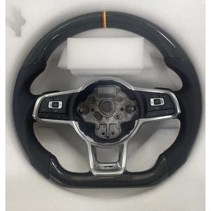 Volante Deportivo de Fibra de Carbono, Modelo Actualizado para <span class=keywords><strong>Golf</strong></span> MK5 6 7 8 <span class=keywords><strong>R</strong></span> 4.5 - Product Image 1