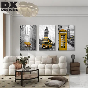 Dipinto Astratto su Tela Blu, Quadro a <span class=keywords><strong>Olio</strong></span> con Cornice per Decorazione Murale Camera da Letto - Product Image 5