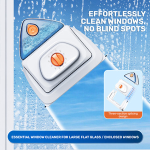 Nettoyant De Vitres Maison <span class=keywords><strong>Raclette</strong></span> De Nettoyage De Vitres En Plastique 35 Cm Aimant Magnétique <span class=keywords><strong>Double</strong></span> Face Nettoyeur De Vitres <span class=keywords><strong>Double</strong></span> <span class=keywords><strong>Vitrage</strong></span> - Product Image 2