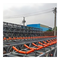 Nuevo transportador de correa de piezas de marco de rodillo de cubeta de acero al carbono para material a granel para industrias minoristas y de almacén