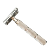 Rasoir de sécurité pour homme Dishi Private Label avec manche en acier inoxydable 316 CNC et tête de haute qualité