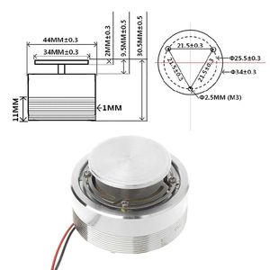 Samtromic-altavoz de resonancia de <span class=keywords><strong>2</strong></span> pulgadas con vibración, lubina de graves fuertes, todos los altavoces de bocina de frecuencia, 44mm, 4 <span class=keywords><strong>Ohm</strong></span>, 25 W, 1 ud. - Product Image 6
