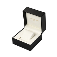 Boîte de rangement en cuir PU réutilisable haut de gamme avec logo personnalisé pour bracelet, collier, pendentif, bague, montre, organisateur de bijoux