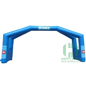 Arco de acabamento inflável para corrida, arco de acabamento azul, meia redondo de alta qualidade, arco e cortador inflável, para venda