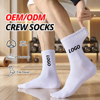 Chaussettes de sport en coton jacquard tricoté pour hommes, noires, avec logo personnalisé, pour le basketball, vente en gros