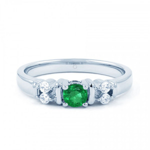 14K oro plata esterlina 925 verde delicada CZ joyería cuadrado Esmeralda anillo delicado anillo - Product Image 3