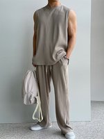 Vêtements de sport personnalisés pour hommes Maillot de musculation uni Séchage rapide Respirant Fitness Muscle Gilet Couleur unie Vente en gros Débardeur