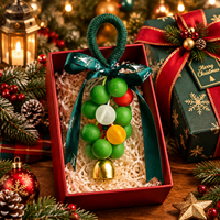 Couronne de boules de savon de Noël artisanales, parfumées, pour aromathérapie, bain et soin corporel, vente en gros OEM