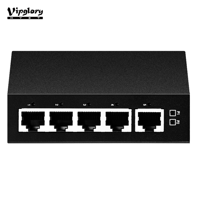HY-IS1405G 5-Port Gigabit Industrial Switch Equipped with 5-Gigabit Electrical Ports Unmanaged Network Switch Home/Office Use